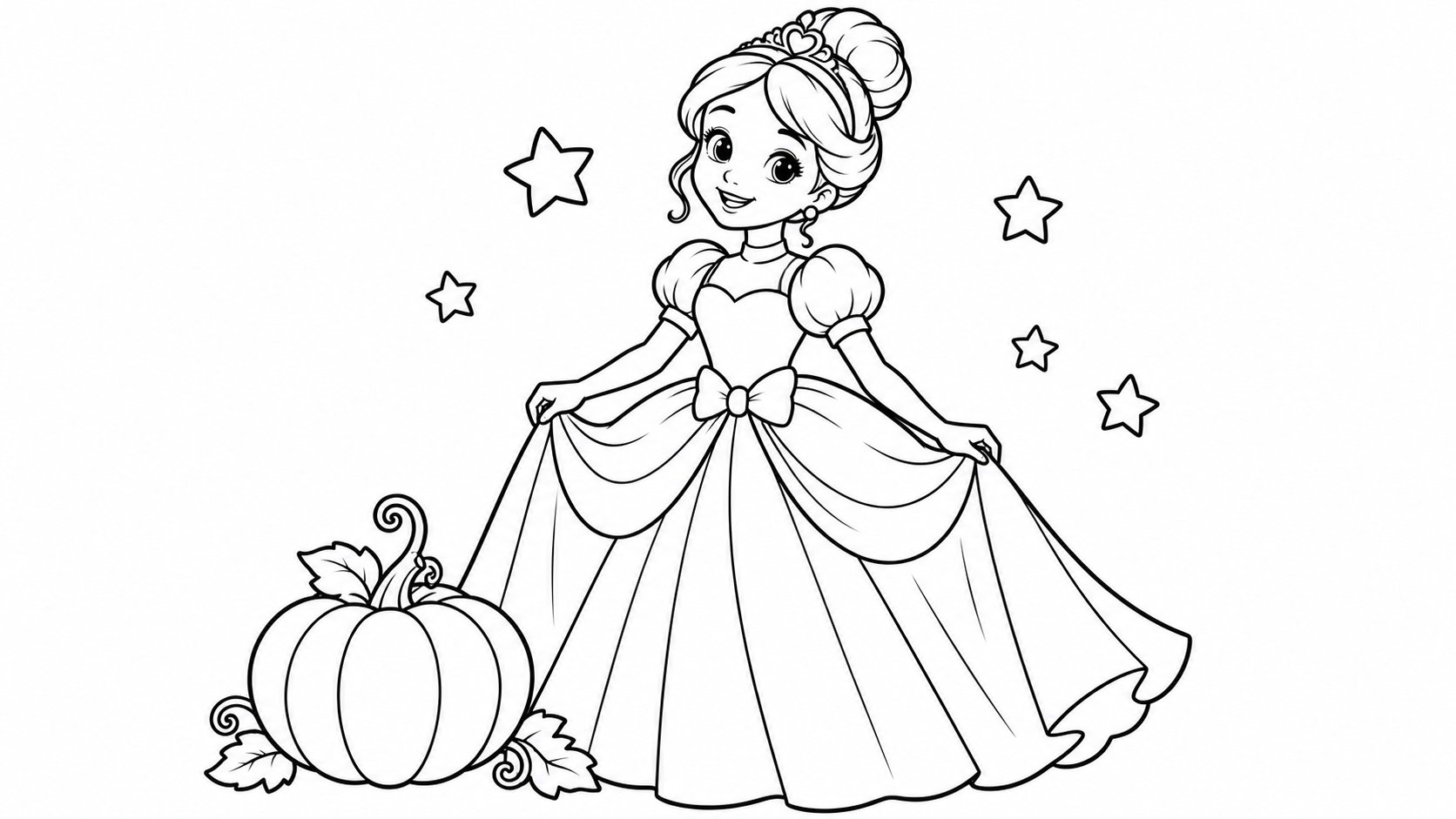 11 Free Printable Cinderella Coloring Pages for Kids (PDF Collection)